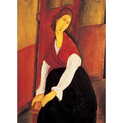 Eurographics (6000-1501) - Amedeo Modigliani: "Jeanne Hebuterne in Red Shawl" - 1000 pièces