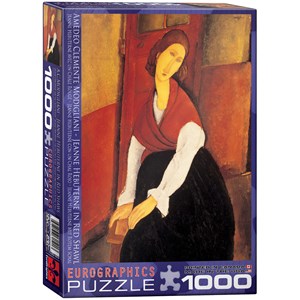 Eurographics (6000-1501) - Amedeo Modigliani: "Jeanne Hebuterne in Red Shawl" - 1000 pièces