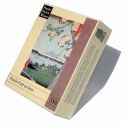 Puzzle Michele Wilson (A974-350) - Utagawa (Ando) Hiroshige: "Pommiers en fleurs" - 350 pièces