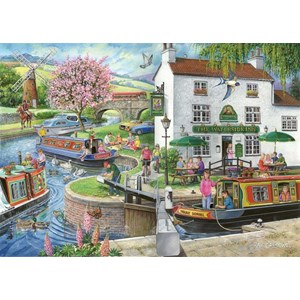 The House of Puzzles (3176) - "Find the Differences No.6, By The Canal" - 1000 pièces