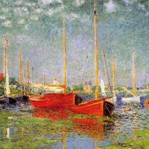 Puzzle Michele Wilson (Z47) - Claude Monet: "Bateaux Rouges" - 30 pièces
