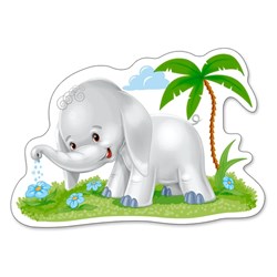 Castorland (B-005017) - "Animaux d'Afrique" - 3 4 6 9 pièces