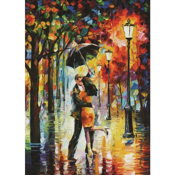 PuzzelMan (789) - Leonid Afremov: "Sous la Pluie" - 1000 pièces