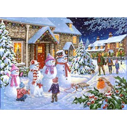 The House of Puzzles (4258) - "Snow Family" - 1000 pièces