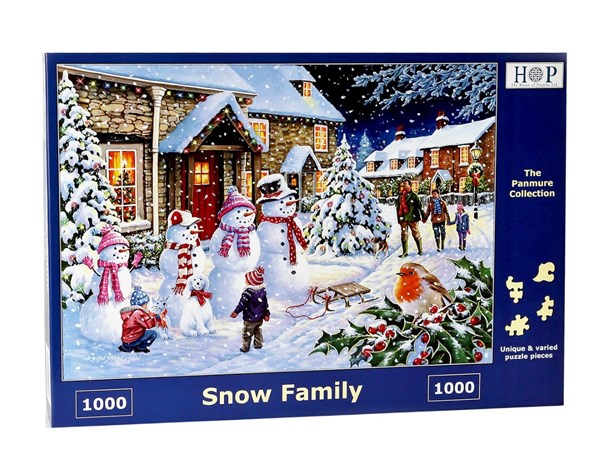 The House of Puzzles (4258) - "Snow Family" - 1000 pièces