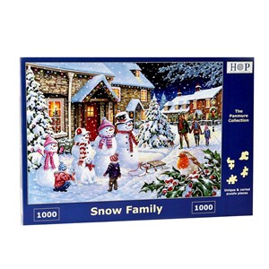 The House of Puzzles (4258) - "Snow Family" - 1000 pièces