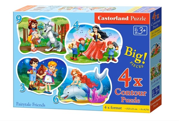Castorland (B-005062) - "Fairytales Friends" - 3 4 6 9 pièces