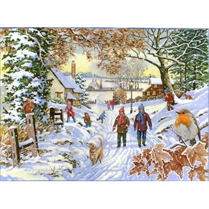 The House of Puzzles (4388) - "Snowy Walk" - 500 pièces