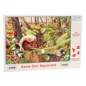 The House of Puzzles (3688) - "Save Our Squirrels" - 1000 pièces