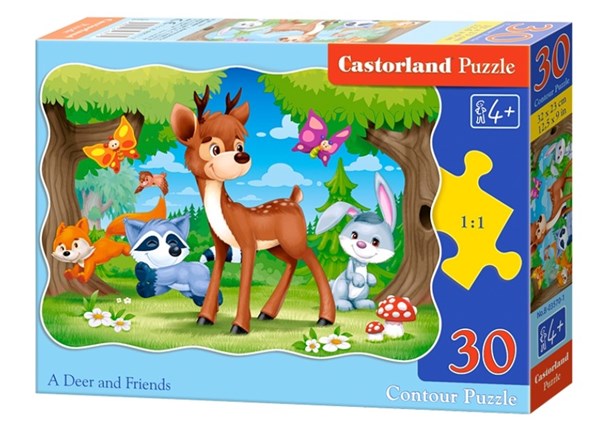 Castorland (B-03570) - "A Deer and Friends" - 30 pièces