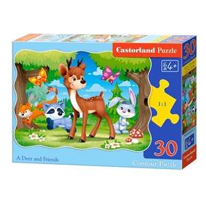 Castorland (B-03570) - "A Deer and Friends" - 30 pièces