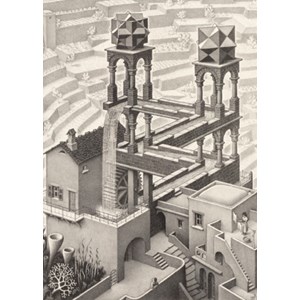 PuzzelMan (819) - M. C. Escher: "Waterfall" - 1000 pièces