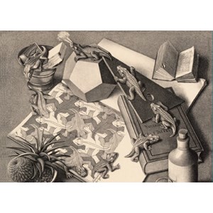 PuzzelMan (821) - M. C. Escher: "Reptiles" - 1000 pièces