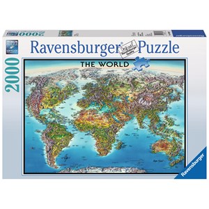 Puzzle Vieille Carte du Monde Step-Puzzle-84003 2000 pièces Puzzles -  Cartes du Monde et Mappemonde - /Planet'Puzzles