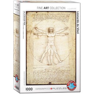Eurographics (6000-5098) - Leonardo Da Vinci: "L'homme de Vitruve" - 1000 pièces