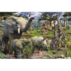 Ravensburger (17070) - "Animals at the Waterhole" - 3000 pièces
