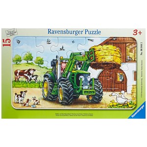 Ravensburger (06044) - "Tracteur à la ferme" - 15 pièces