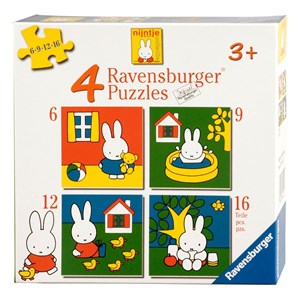 Ravensburger (07114) - "Miffy" - 6 9 12 16 pièces