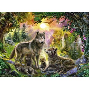 Ravensburger (14745) - "Famille de Loups" - 500 pièces