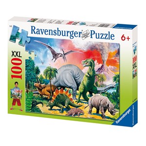 Ravensburger (10957) - "Au milieu des dinosaures" - 100 pièces