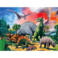 Ravensburger (10957) - "Au milieu des dinosaures" - 100 pièces