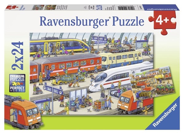 Ravensburger (09191) - "Agitation à la Gare" - 24 pièces