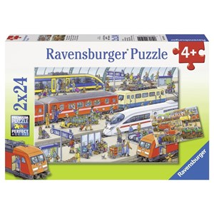 Ravensburger (09191) - "Agitation à la Gare" - 24 pièces