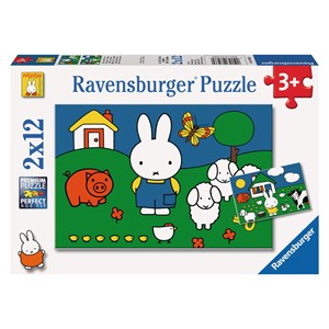 Ravensburger (07566) - "Miffy at the animals" - 12 pièces