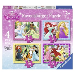 Ravensburger (07397) - "Disney Princess" - 12 16 20 24 pièces