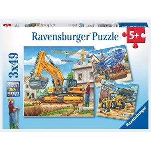 Ravensburger (09226) - "Gros Véhicules de Construction" - 49 pièces