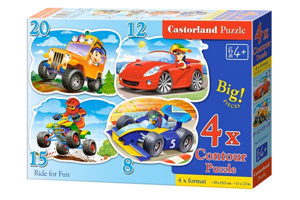 Castorland (B-043057) - "Ride for Fun" - 8 12 15 20 pièces