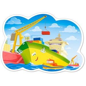 Castorland (B-120130) - "Un Journée au Port" - 12 pièces