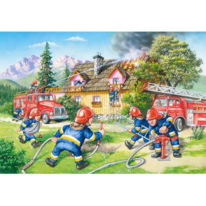 Castorland (B-040025) - "Les pompiers en action" - 40 pièces