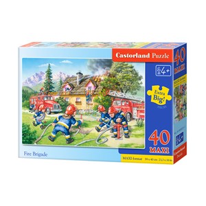 Castorland (B-040025) - "Les pompiers en action" - 40 pièces