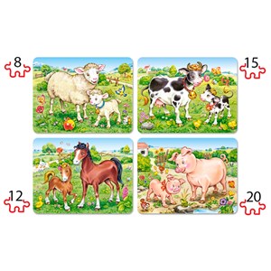 Castorland (B-04416) - "Animaux de la Ferme" - 8 12 15 20 pièces