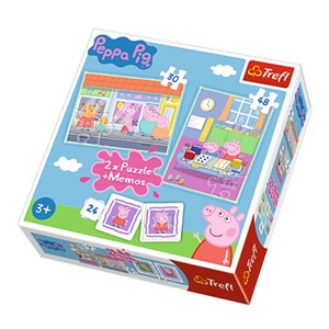 Trefl (90600) - "Peppa Pig + Memo" - 30 48 pièces
