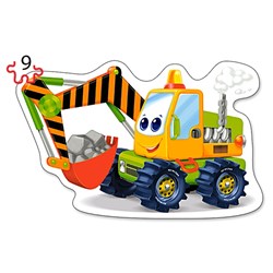 Castorland (B-020065) - "Véhicules et Chantier de Construction" - 9 15 pièces