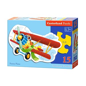 Castorland (B-015092) - "Avion Rigolo" - 15 pièces