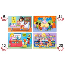 Castorland (B-041022) - "J'aime mon Travail" - 8 12 15 20 pièces