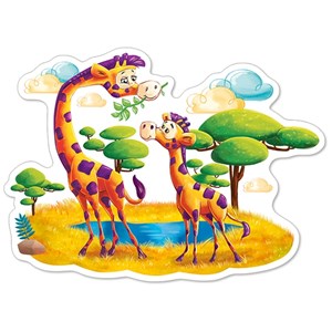 Castorland (B-120178) - "Girafes dans la Savane" - 12 pièces