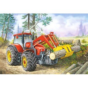 Castorland (B-06601) - "Tracteur du Forestier" - 60 pièces