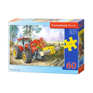 Castorland (B-06601) - "Tracteur du Forestier" - 60 pièces