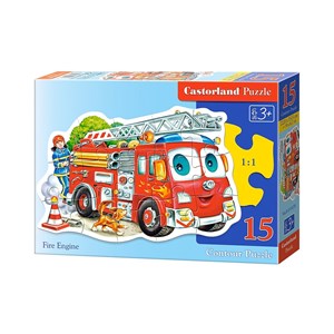 Castorland (B-015078) - "Camion de Pompier" - 15 pièces