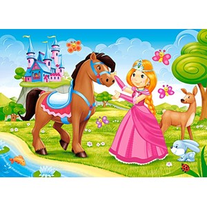 Castorland (B-06816) - "La Princesse et son Cheval" - 60 pièces