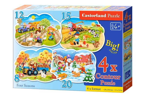 Castorland (B-043019) - "4 Saisons" - 8 12 15 20 pièces
