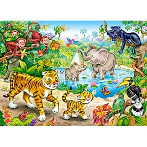 Castorland (B-13173) - "Animaux dans la Jungle" - 120 pièces