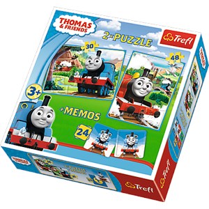 Trefl (90602) - "Thomas & Friends + Memo" - 30 48 pièces