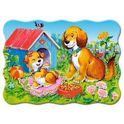 Castorland (B-03549) - "Chiens dans le Jardcin" - 30 pièces