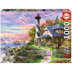 Educa (17740) - "Lighthouse at Rock Bay" - 1000 pièces