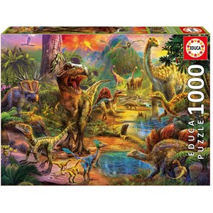 Educa (17655) - "Land of dinosaurs" - 1000 pièces